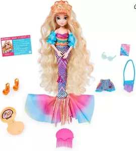 Bambola sirena alta fine deluxe sirena con coda e accessori rimovibili 2 in 1 - Foto 1 di 13