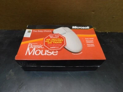New / Sealed -- MICROSOFT Basic Mouse PS/2 -- A50-00001 - Image 1 of 3