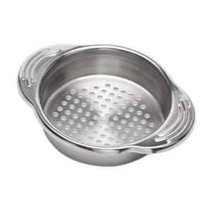 Sleek Stainless Steel Food Tuna Strainer Sieve Can Colander Press Lid Oil Draine - Picture 1 of 5