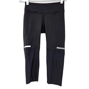 Leggings capri de tiro medio NoBull negros para mujer talla XS ropa deportiva ocio - Imagen 1 de 10