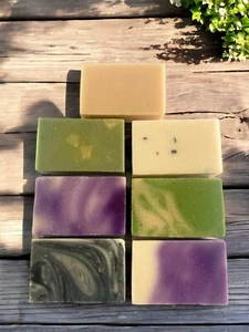 Handmade Organic Bar Soap, Vegan and Natural Soaps choose your scent, Full size. - Picture 1 of 11