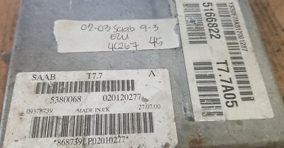5380068 engine control module 2002-2003 Saab 9-3 - Image 1 of 4