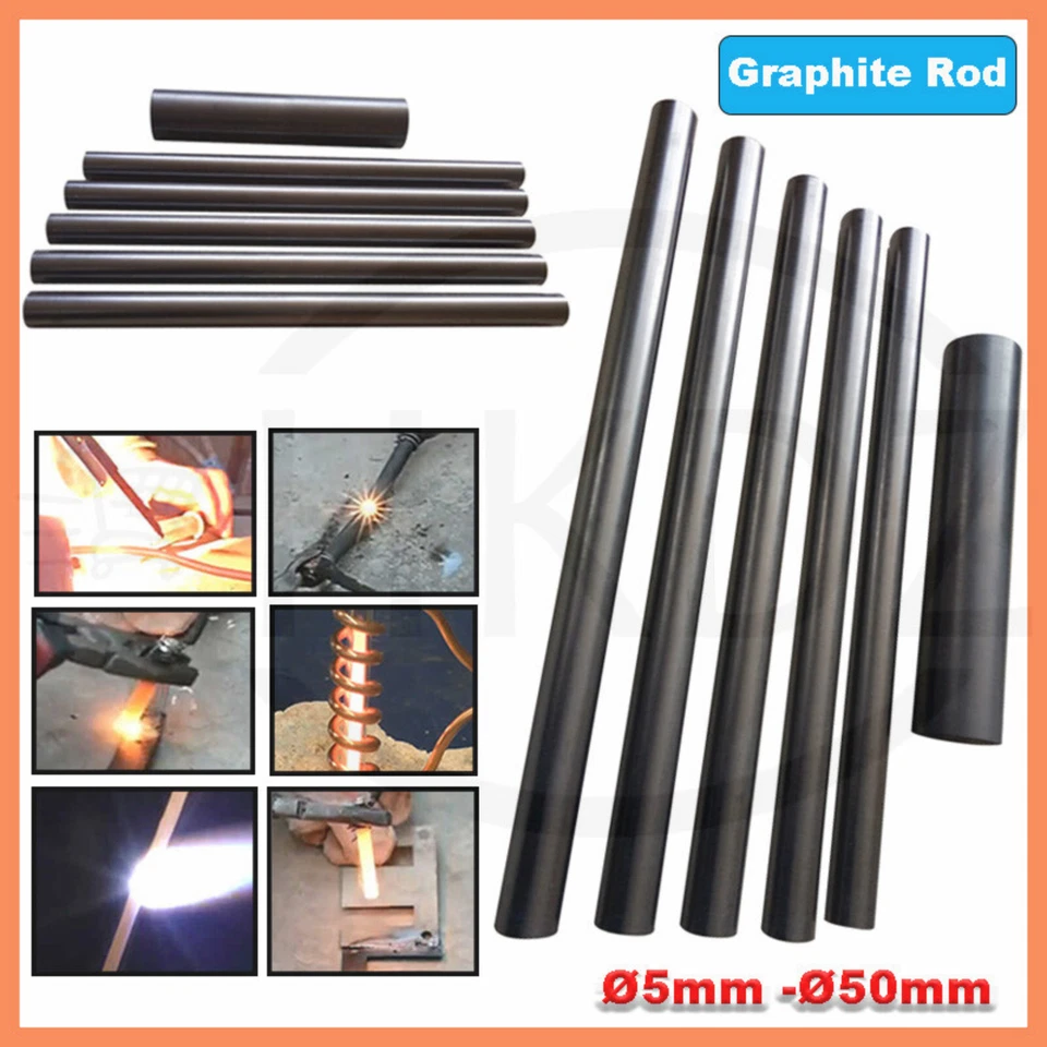 High Purity Graphite Round Rod Bar Graphite Electrode High Temperature Resistant - Bild 1 von 4