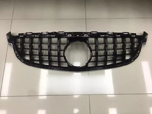 Gloss Black Front Grille Grill for Mercedes-Benz W205 C63 C63S 2015 16 2017 2018 - Foto 1 di 2