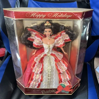 Muñeca Barbie Happy Holidays 1997 edición especial vintage #17832 nueva en caja original Foto 1 de 4