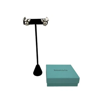 Vintage Tiffany & Co. Sterling Silver Rare 1985 Lever Back Estate Paloma Earring - Picture 1 of 15