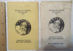 1972 1973 Panama Silver Uncirculated One Balboa Coin San Francisco In Mint Pack - Picture 1 of 6