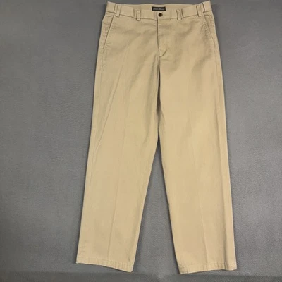 Eddie Bauer Pants Mens 36* Tall Khaki Brown Relaxed Fit Straight Stretch Cotton - Image 1 of 4