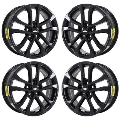 Juego de llantas negras brillantes Chevrolet Sonic de 17" OEM 5791 2015-2020 de fábrica Foto 1 de 3