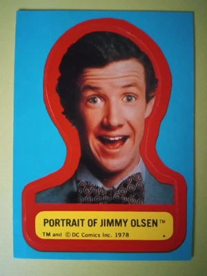 SUPERMAN STICKER - Portrait of Jimmy Olsen  1978 - Image 1 of 2