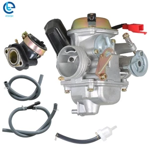 For Yerf Dog Spiderbox GY6 150cc GX150 Go Kart Carburetor & Intake Manifold Boot - Picture 1 of 15
