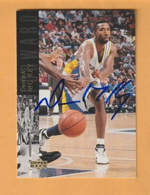 Derrick McKey Indiana Pacers AUTO Firmado 1993-94 Upper Deck Alabama Crimson Tide Foto 1 de 2