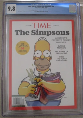 TIME MAGAZINE THE SIMPSONS SPECIAL EDITION 2025 CGC 9.8 HOMER COVER 36TH ANN. - Image 1 of 4
