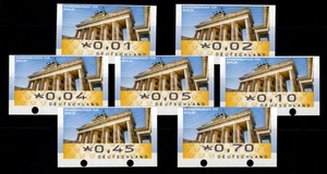 Sellos automáticos federales de Alemania 6 RS3 con desplazamiento de impresión nuevos #NY780 - Imagen 1 de 1