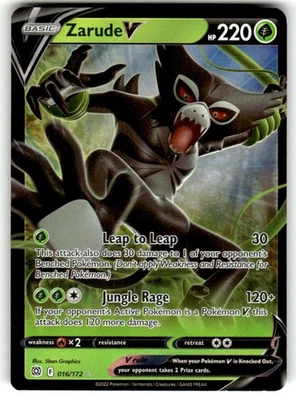 SWSH09: Brilliant Stars #016/172 Zarude V LP - Image 1 of 2