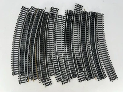 Tyco HO Scale Lot of (20) 18" R Curved Track Made in Austria Good Condition - Image 1 of 4