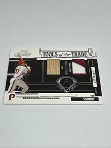 2006 Playoff Tools of Trade Dual Relic Mike Schmidt #TT-42 Phillies 13/50 - Picture 1 of 19