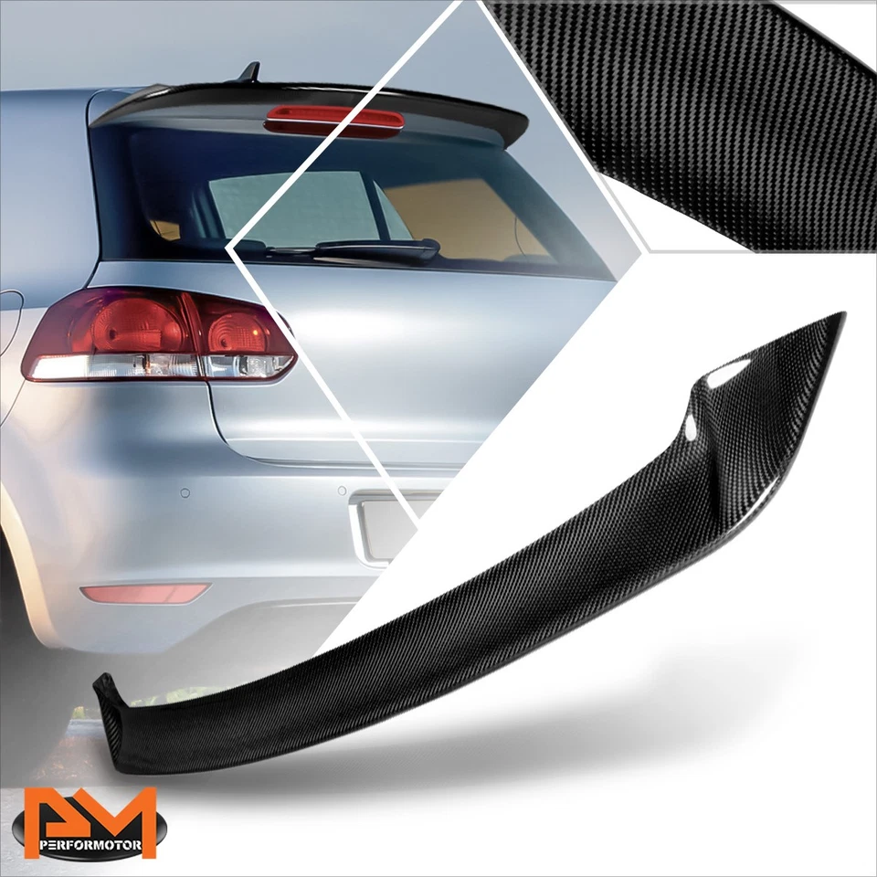 Alerón de techo para ventana trasera de fibra de carbono para VW Golf 10-13 sin GTI Foto 1 de 4