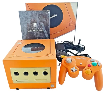 Consola Nintendo GameCube Orange Spice DOL-001 en caja completa probada... - Imagen 1 de 4