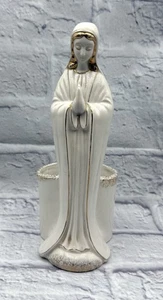 Blessed Mother Vintage Vase Planter Lefton Made In Japan 10” - Picture 1 of 6