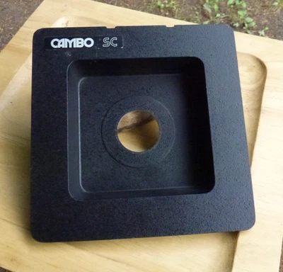 recessed 25mm Cambo SC Monorail  5x4 lens board for copal compur 0  34.8mm hole - Image 1 of 3