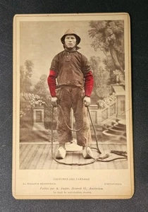 Antique Cabinet Card Photo Netherlands Fisherman Traditional Clothing Amsterdam - Picture 1 of 5