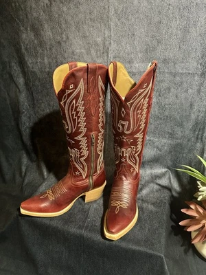 Tall Leather red Women’s Boots Western Cowboy Boots - Image 1 of 4
