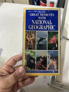 Great Moments with National Geographic, National Geographic, VHS, New Sealed - Picture 1 of 2