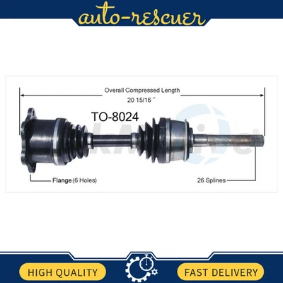 Eje delantero izquierdo/derecho CV SurTrack para camioneta Toyota 4Runner 4x4 86-95 Foto 1 de 2