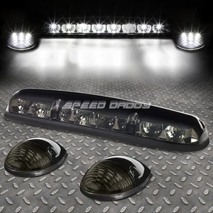 PARA 02-07 SILVERADO/SIERRA 3 PIEZAS CARCASA AHUMADA BLANCA LED CABINA TECHO LUZ DE MARCHA - Imagen 1 de 5
