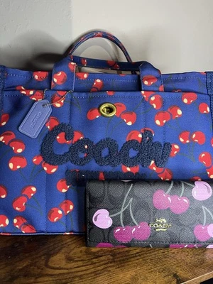 Coach Cherry Bag And Wallet Bundle - Image 1 of 2