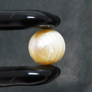 CERTIFIED 4.20 Ct White Mabe Natural Pearl Loose Gem South Pacific SEA Round Cut - Picture 1 of 13