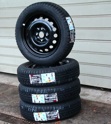 4x Winterräder Felgen FIAT 500 +C Panda Ford KA 175/65R14 SEMPERIT Winter Reifen - Bild 1 von 4