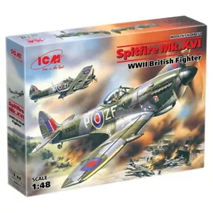 ICM 48071 Kit Modelo Plástico Avión Escala 1:48 Spitfire Mk.XVI Segunda Guerra Mundial Caza - Imagen 1 de 9