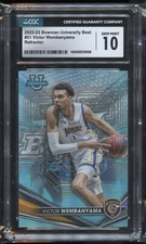 Victor Wembanyama #51 Bowman University Best 2022-23 REFRACTOR Card CGC Grade 10