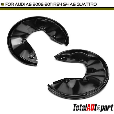 2 peças protetor contra poeira de freio para Audi S4 04-09 RS4 07-08 traseiro motorista e passageiro lateral - Imagem 1 de 4