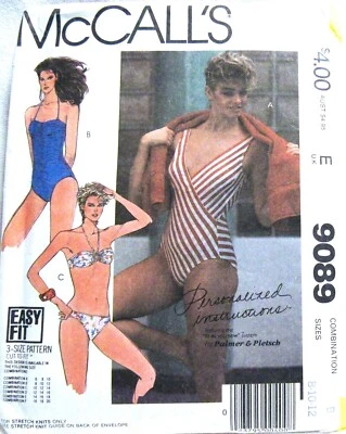 2 MCCALL PATTERNS 9089 EASY FIT SWIMSUITS KNIT SWIMWEAR 3 STYLES SZ 6-10 & 8-12 - Image 1 of 2