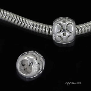 1PC Sterling Silver Filigree Barrel Spacer European Charm Bead #99065 - Picture 1 of 1