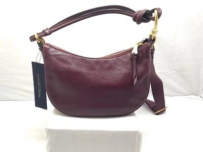Donna Karan ROSLYN PEQUEÑO HOBO Bolso Cartera Color Granate Foto 1 de 4