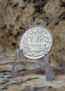 1962-B Switzerland ๐จ๐ญ 1 Franc Coin (UNC-1) - Picture 1 of 2