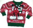 Mickey Mouse Boy's Christmas Crew neck Sweater Ugly NWT Sizes 12m, 4T
