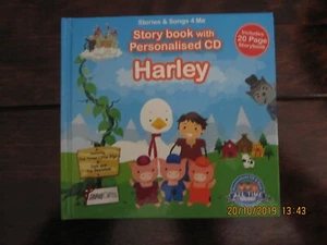 STORY BOOK WITH PERSONALISED CD HARLEY new - Picture 1 of 2