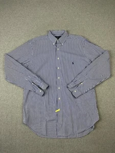 Polo Ralph Lauren camicia uomo LT blu a spillo manica lunga abbottonata vestibilità classica - Foto 1 di 9