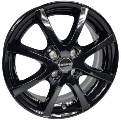 Winterräder smart 453 fortwo forfour Alufelgen Borbet schwarz Kumho RDKS - Bild 1 von 4