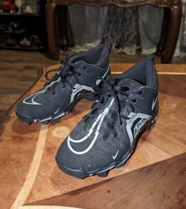 Boys 5Y Nike Alpha Menace 3 Shark Big Kid Youth Baseball Cleats cv0581 Black - Picture 1 of 9