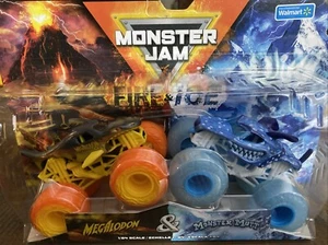 2024 Monster Jam Fire & Ice Series Megalodon Monster Mutt 1/64 Toy Vehicles NEW - Picture 1 of 4