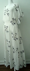 NWT Kindred Antropolgy Women's White Embroidery Long Dress #166636 Size-3X - Picture 1 of 13