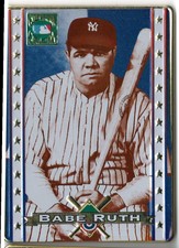 1995 Cooperstown Collection  Metallic Impressions Babe Ruth New York Yankees #2