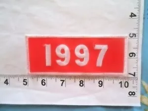 1997 Tab Jacket Patch Birth Year Reunion Anniversary Graduation FREE shipping - Picture 1 of 1