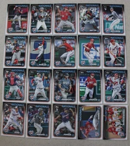 2024 Topps Washington Nationals Team Set - Alle Teamkarten aus Serie 1 & 2 - Bild 1 von 1